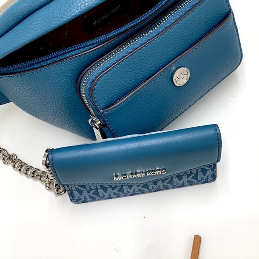 MICHAEL KORS 
Maisie Large Pebbled Leather 2-in-1 Waistpack Fannypack Crossbody - Picture 2 of 16